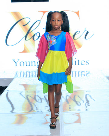 Neon Bloom Dress – South Africa Runway Exclusive